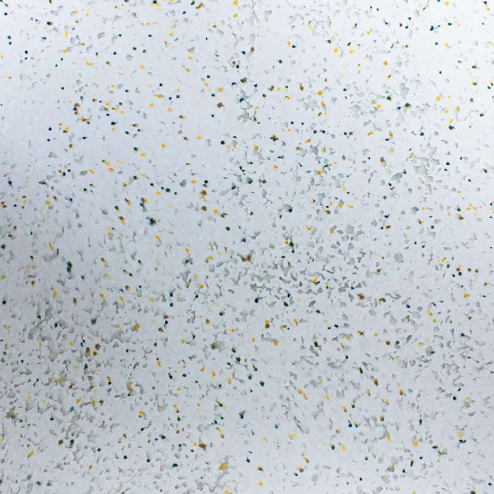 White recycled polymer panel