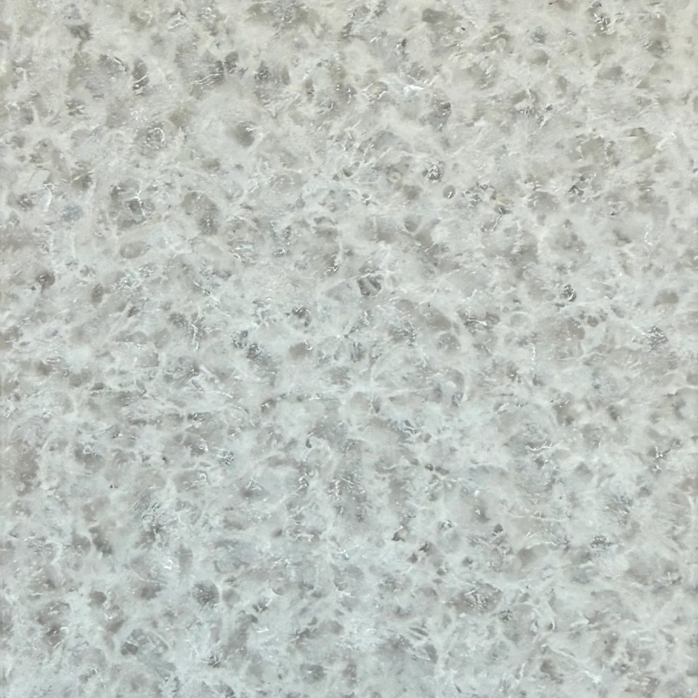 Frost White organic fibrous rPETG recycled plastic panel.