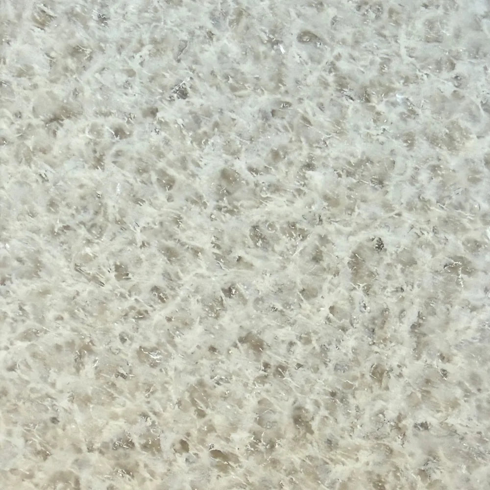Frost Beige warm ivory fibrous rPETG recycled plastic panel.