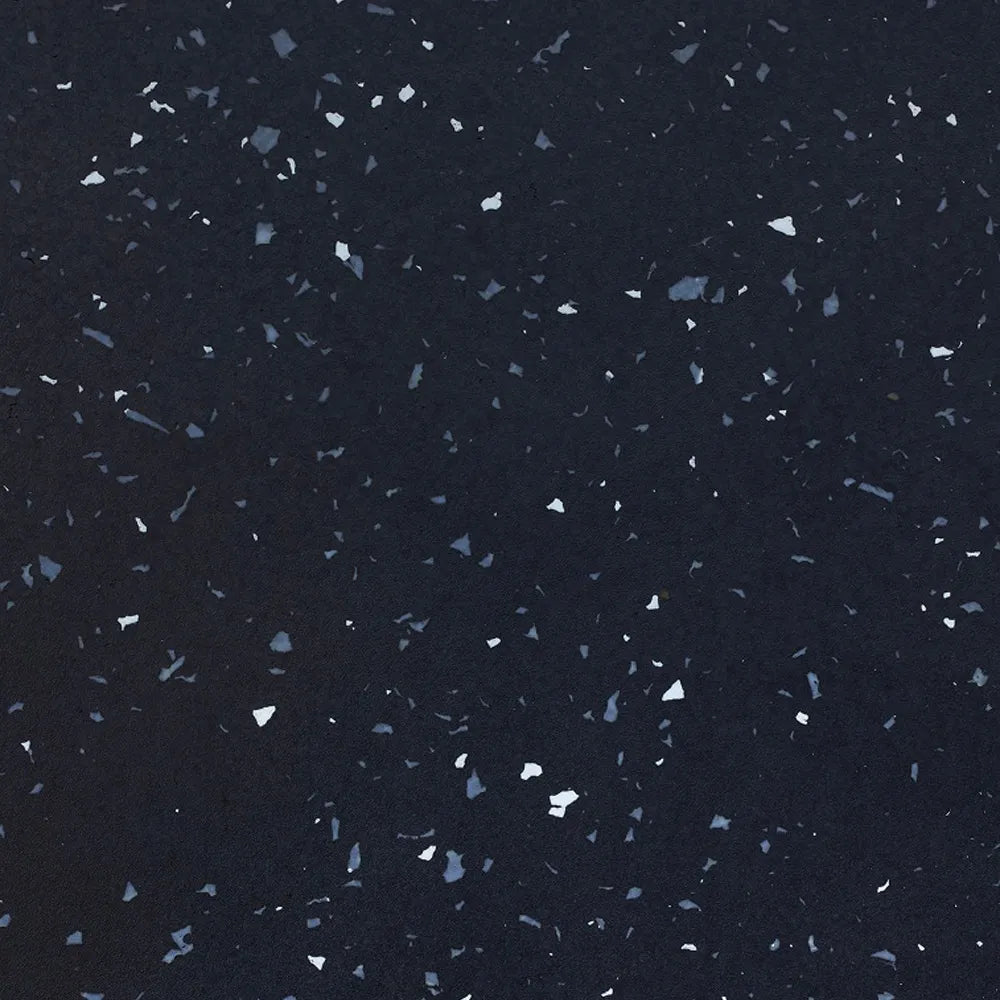 Galaxy Black deep black blue flecked recycled PS plastic panel